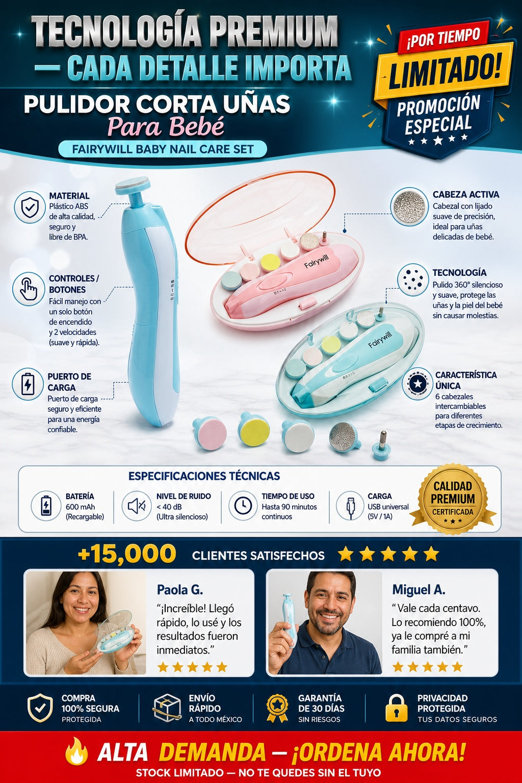 Pulidor Corta Unas Para Bebe - imagen 7