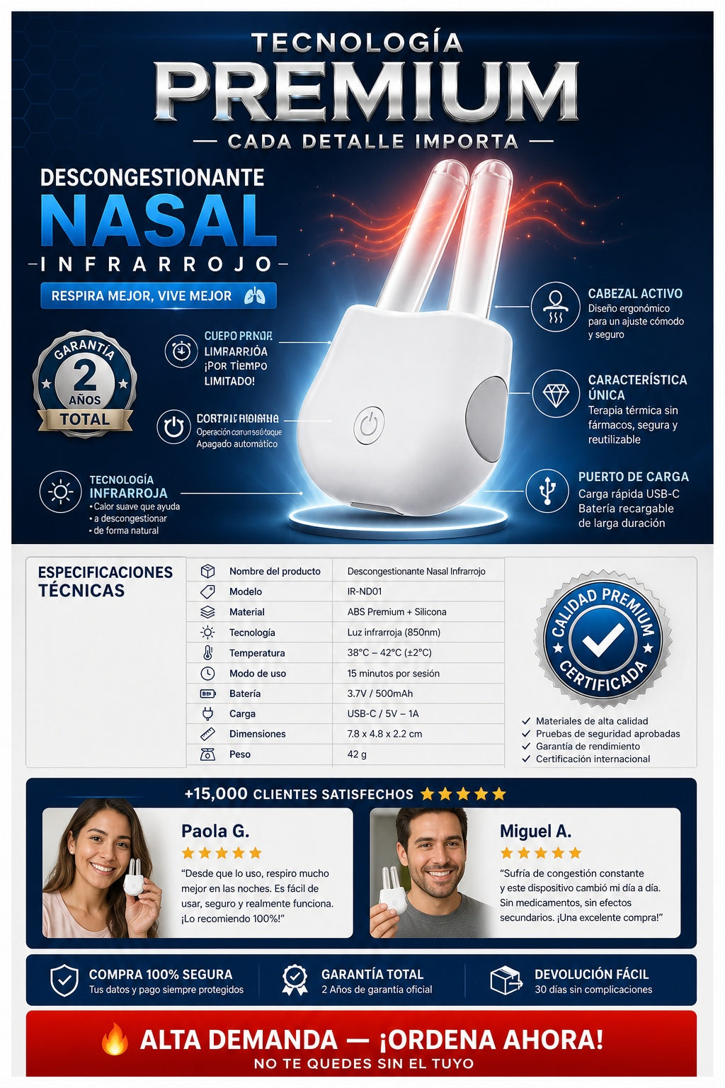 Descongestionador Nasal Infrarrojo - imagen 7