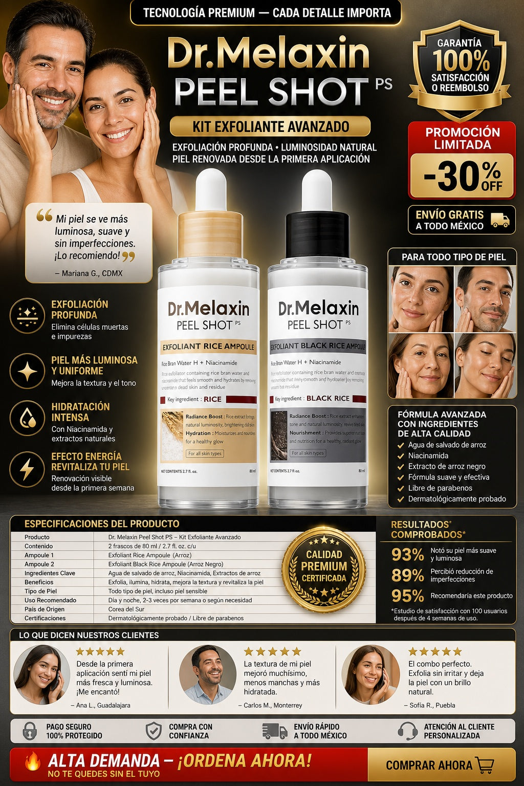 Kit Exfoliante Dr. Melaxin - imagen 7