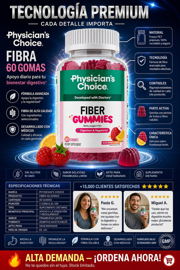 Physicians Choice Fibra 60 Gomas - imagen 7