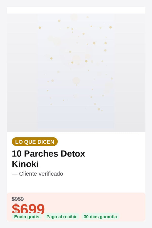 10 Parches Detox Kinoki — prueba-social