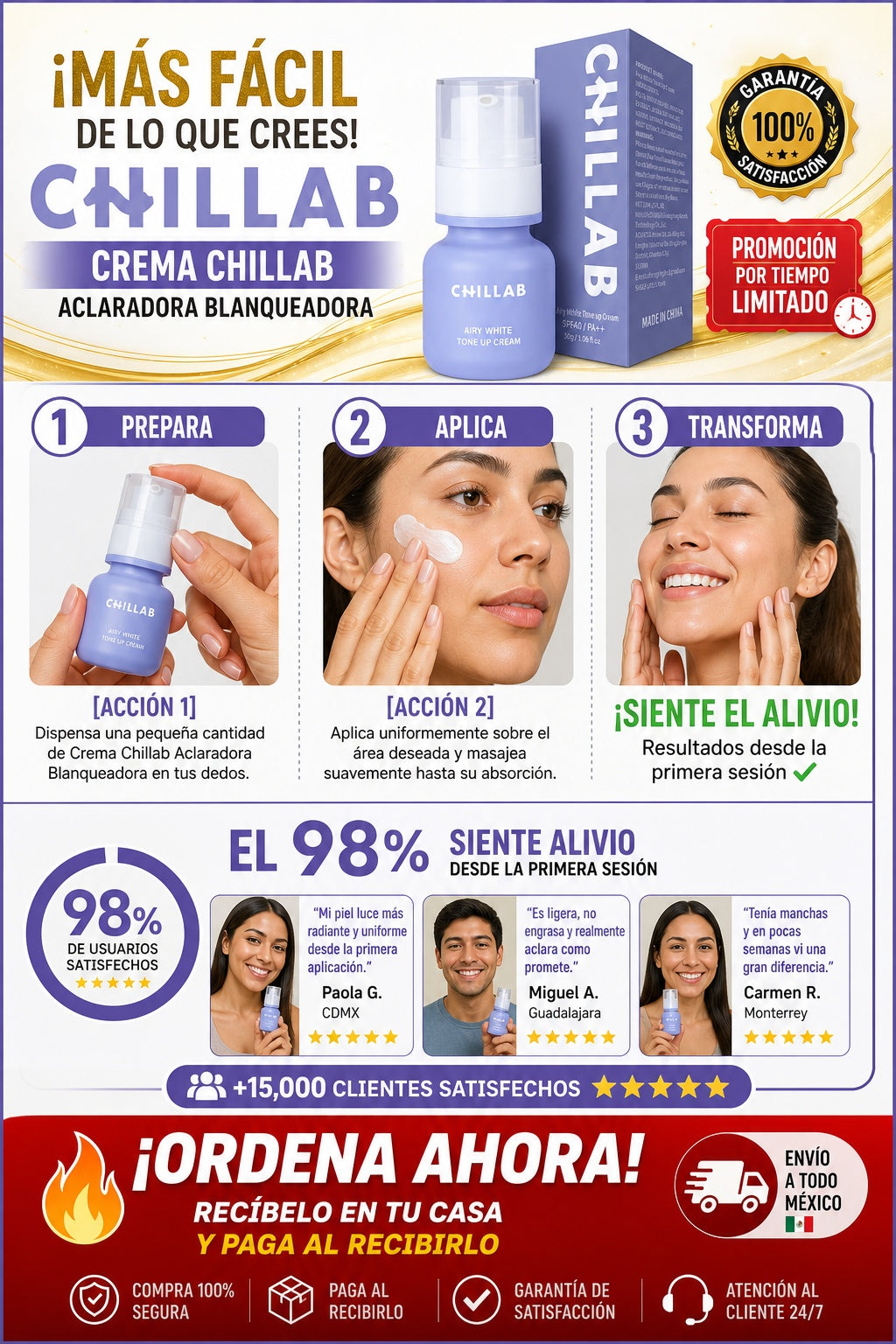 Crema Chillab Aclaradora Blanqueadora - imagen 8