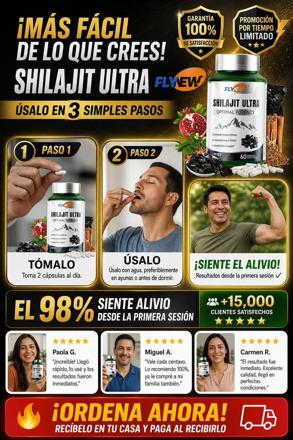Shilajit Ultra Flynew 60 Capsulas - imagen 8