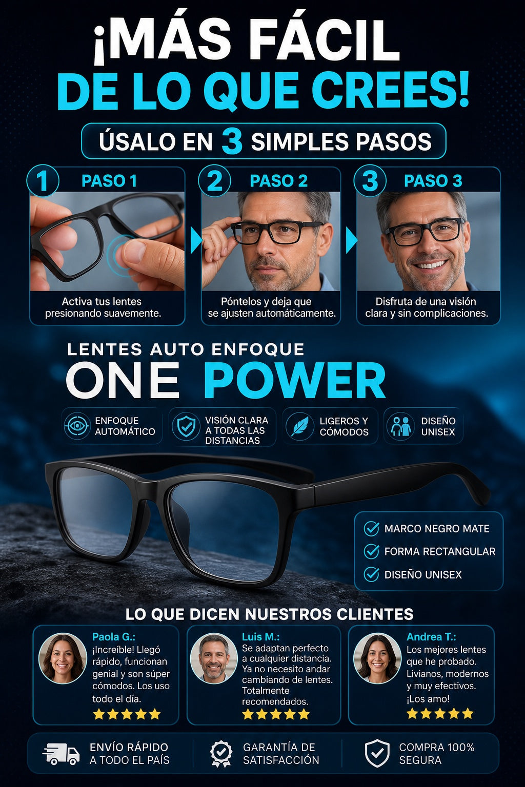 Lentes Auto Enfoque One Power - imagen 8