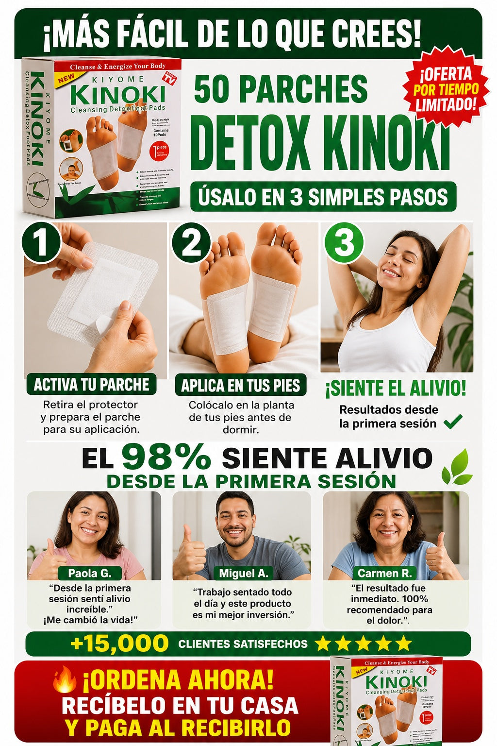 50 Parches Detox Kinoki - imagen 8