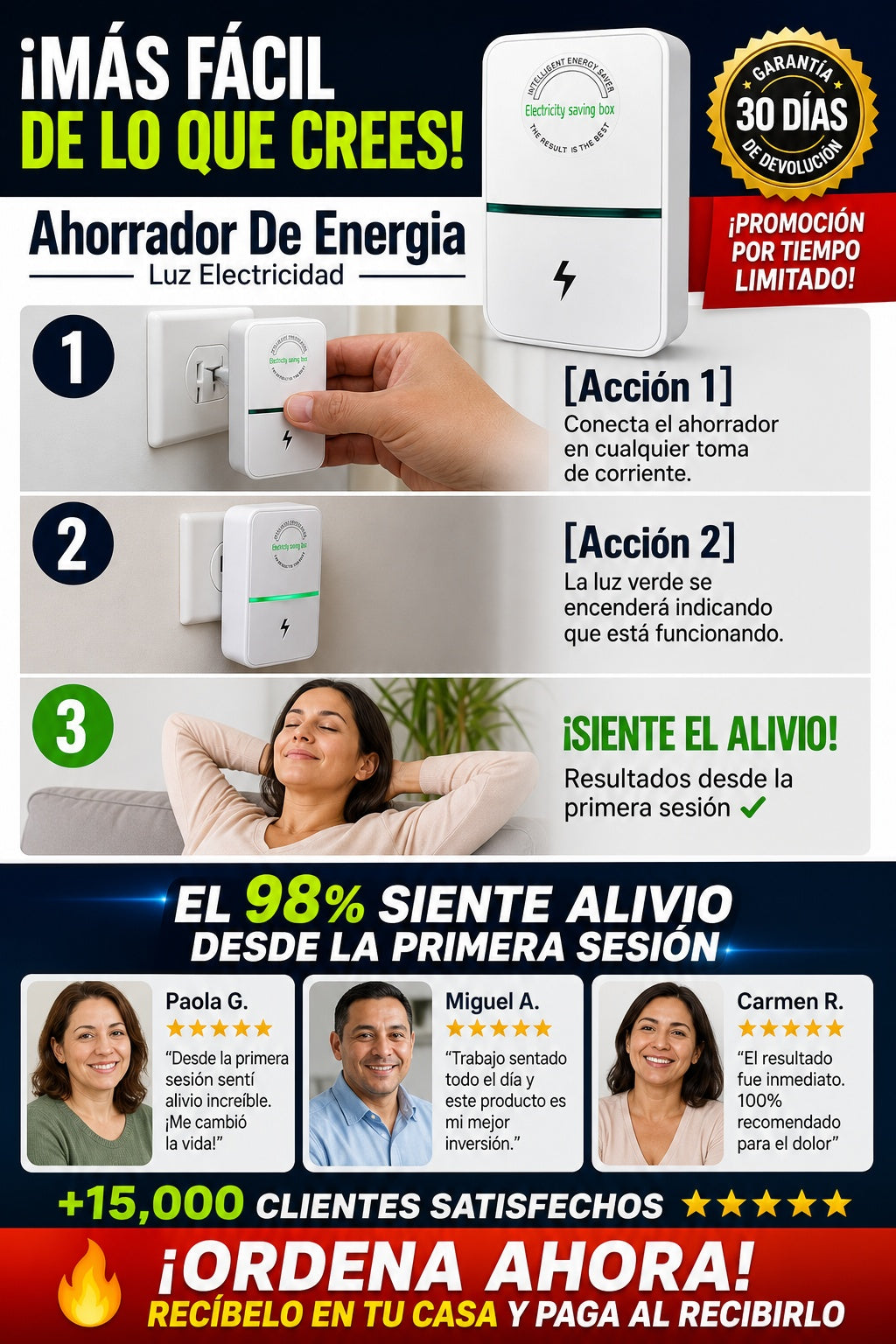 Ahorrador De Energia Luz Electricidad - imagen 8