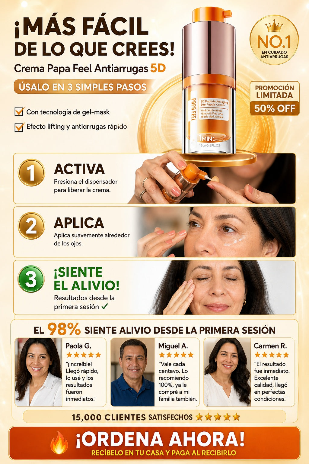 Crema Papa Feel Antiarrugas 5d - imagen 8