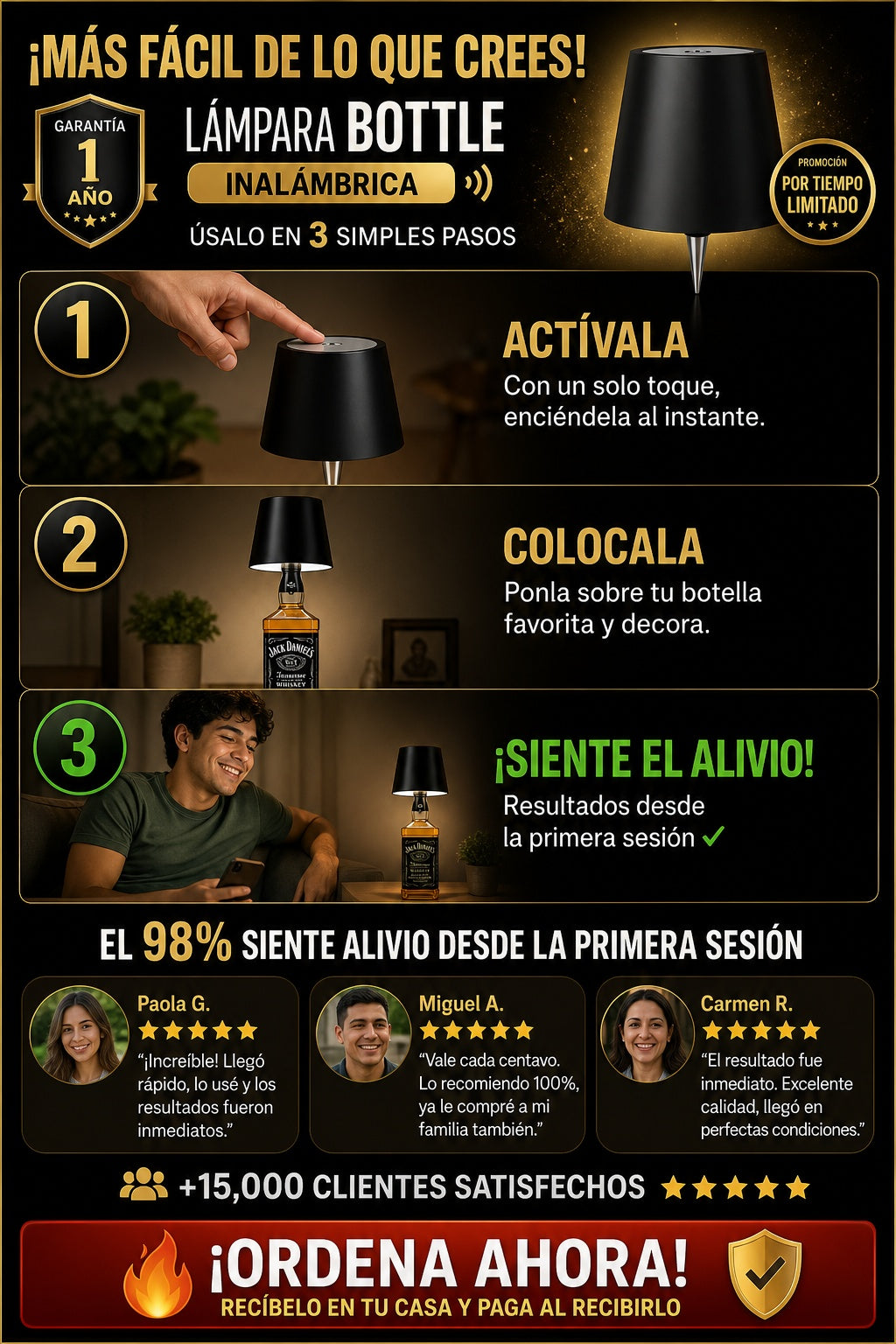 Lampara De Botella Inalambrica - imagen 8