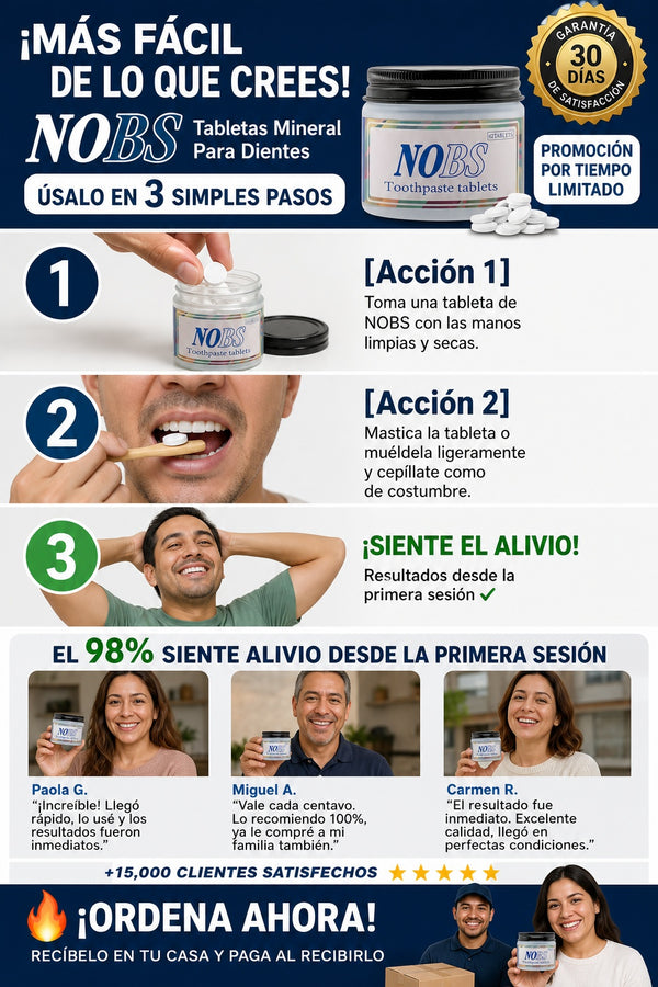 Nobs Tabletas Mineral Para Dientes - imagen 8