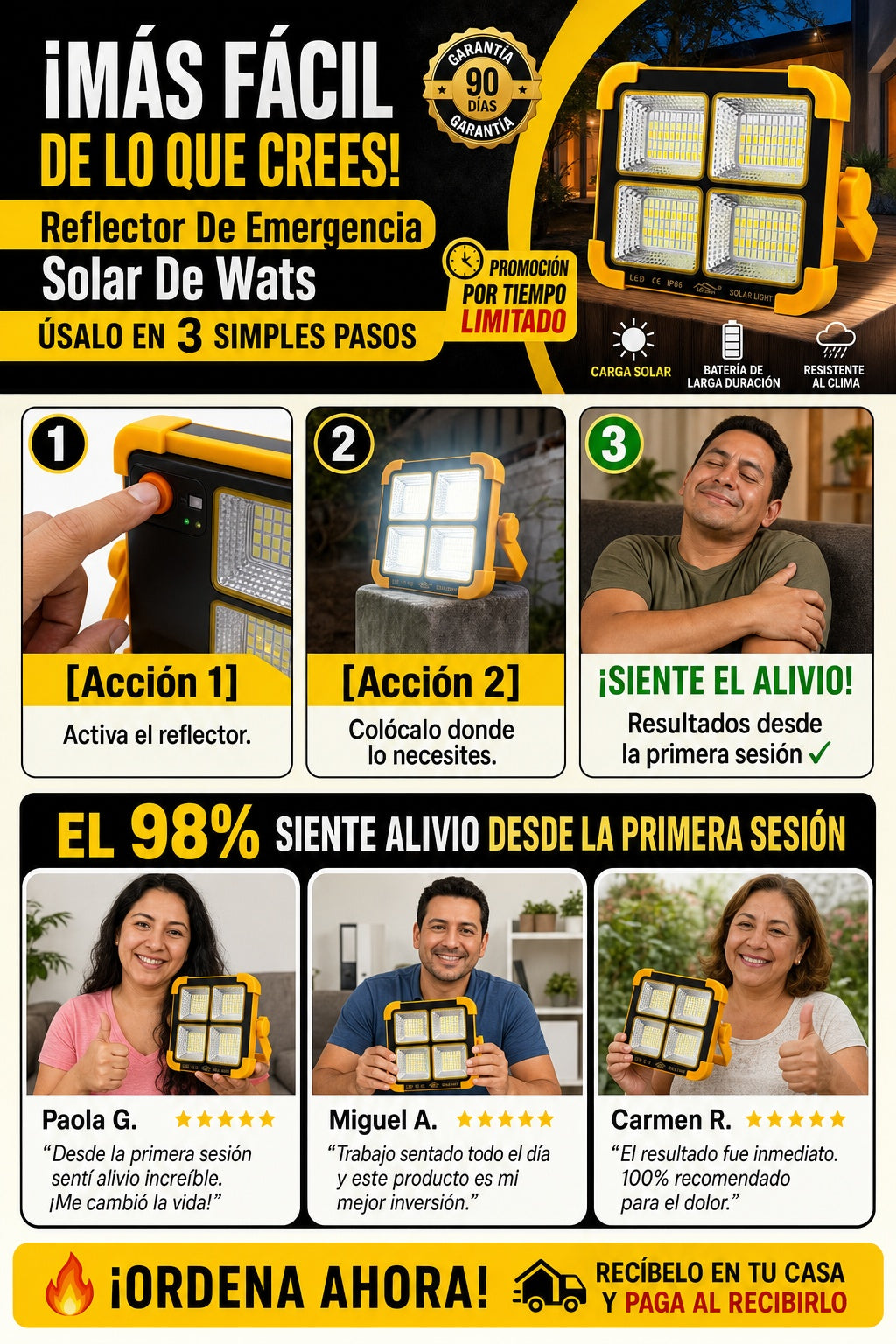 Reflector De Emergencia Solar De Wats - imagen 8