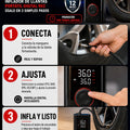 Inflador De Llantas Portatil Digital Rec - imagen 8
