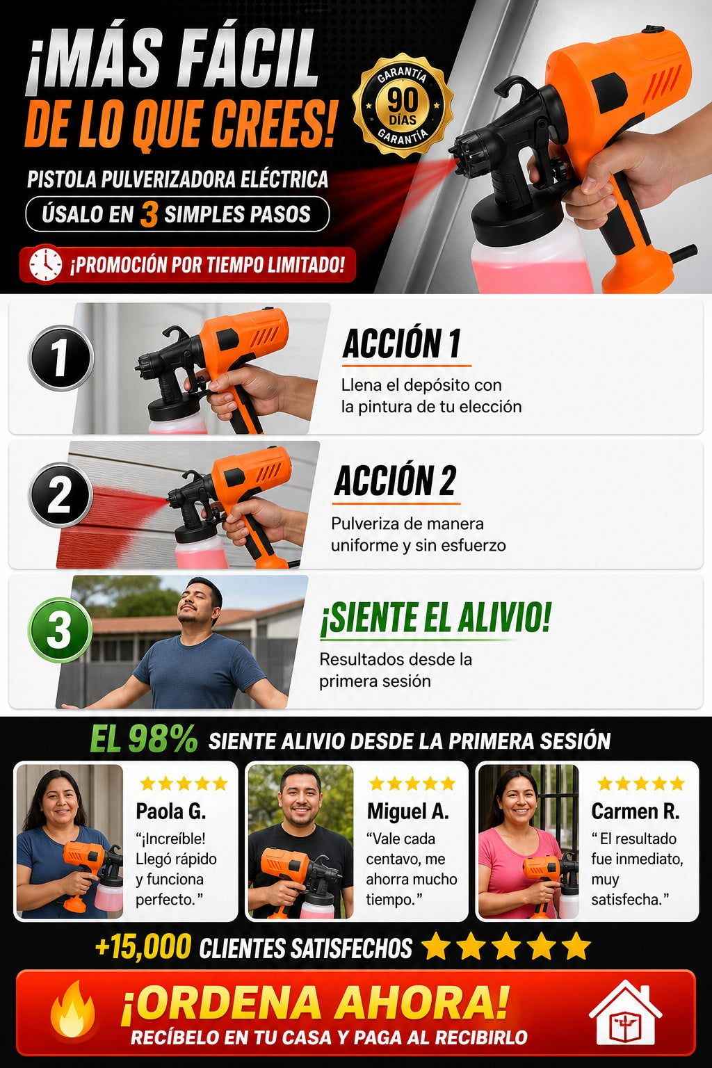 Pistola De Pintura Electrica Recargable - imagen 8