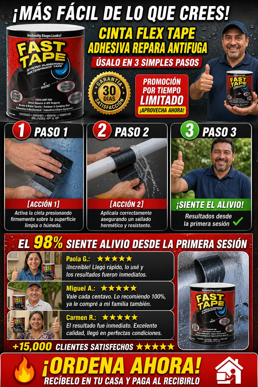 Cinta Flex Tape Adhesiva Repara Antifuga - imagen 8
