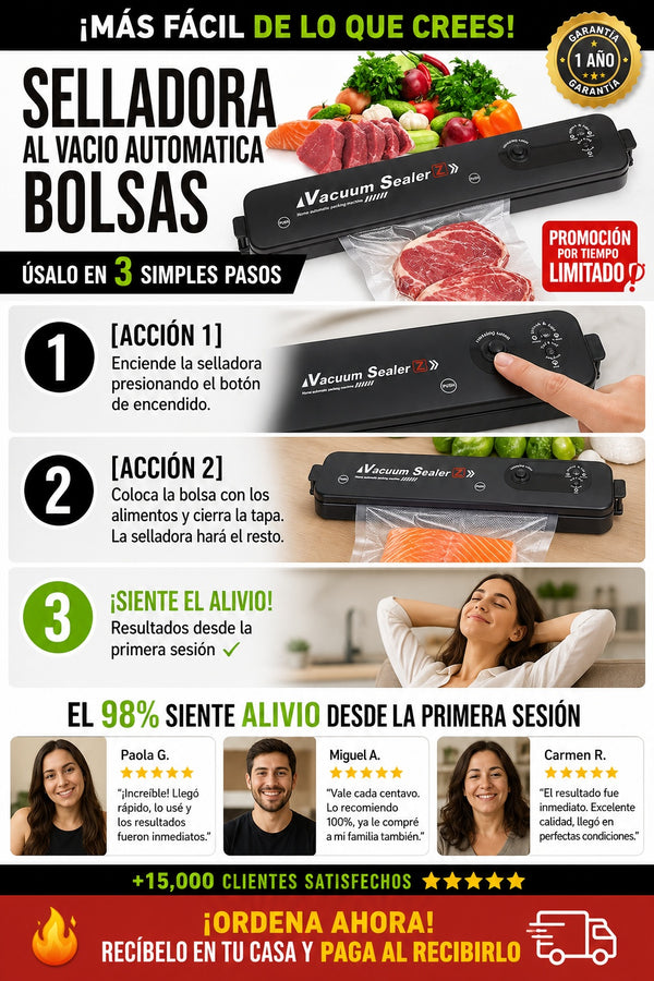 Selladora Al Vacio Automatica Bolsas - imagen 8
