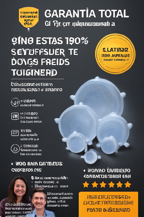 6 Tapas De Silicon Reutilizables - imagen 9