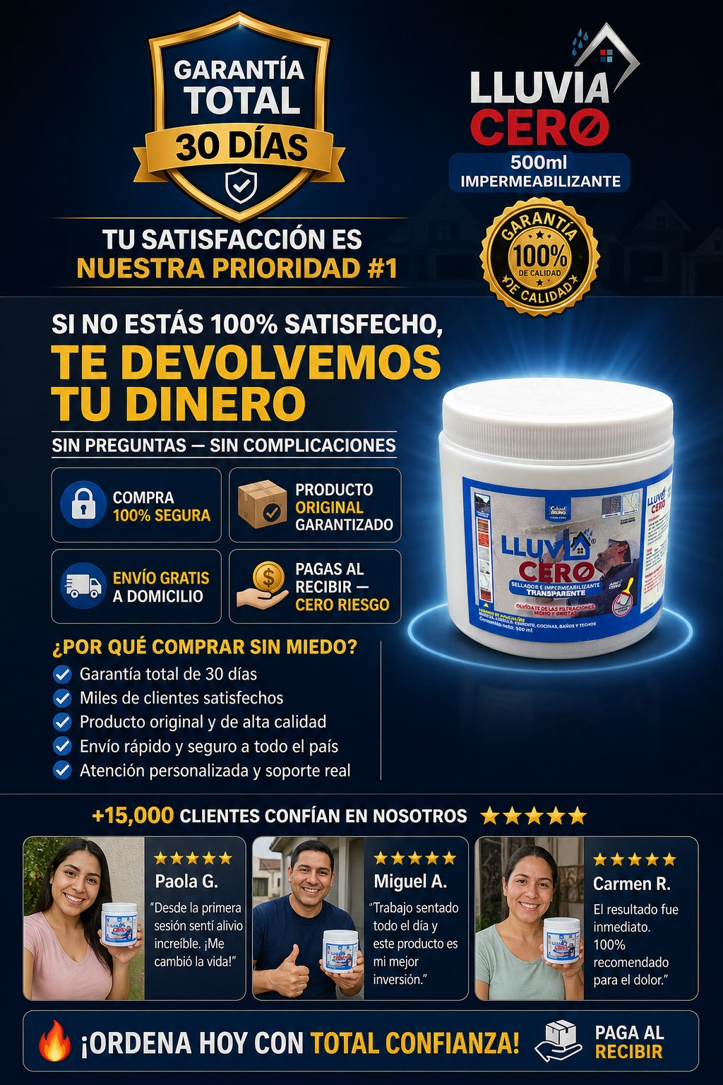 Lluvia Cero 500ml Impermeabilizante - imagen 9