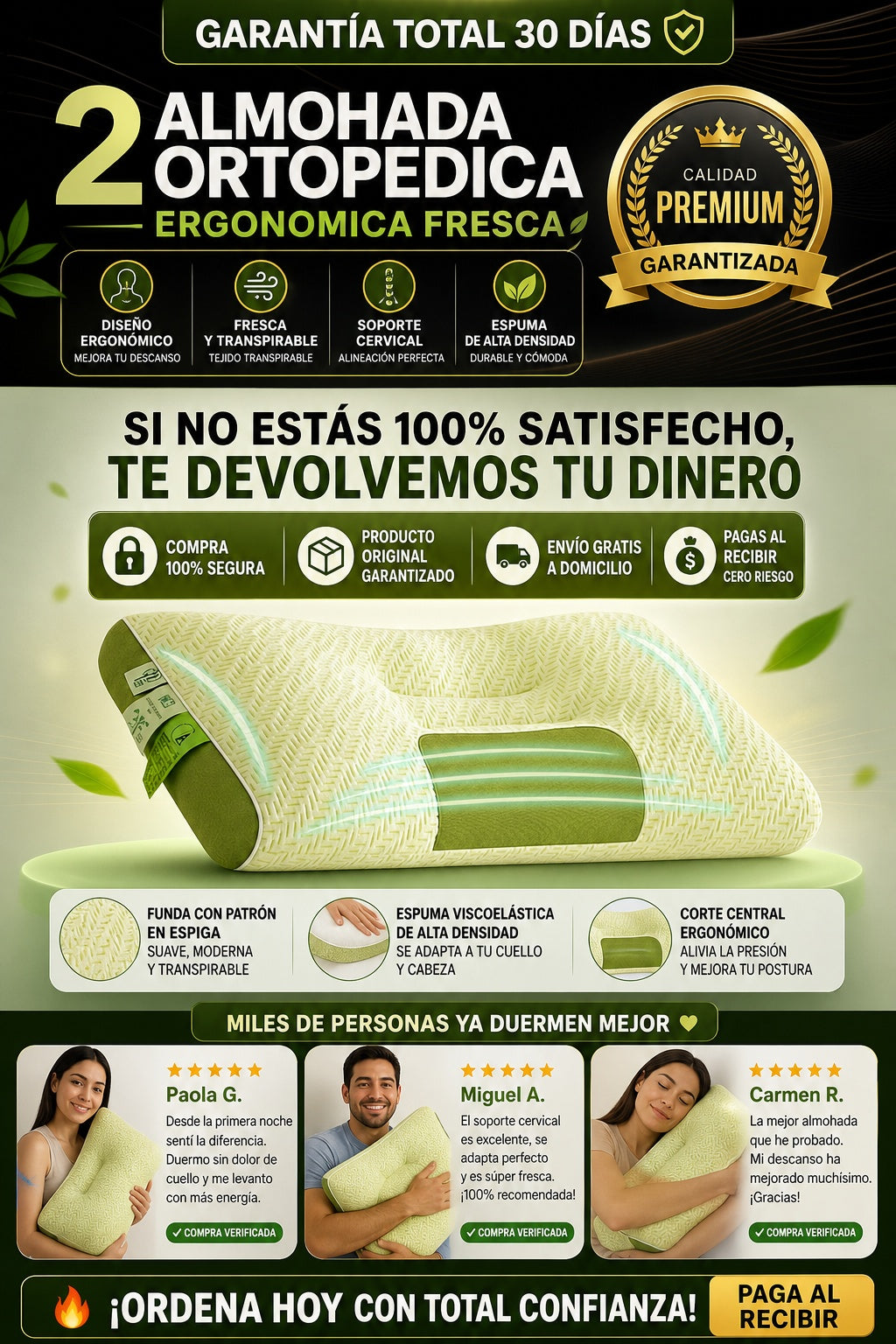 2 Almohada Ortopedica Ergonomica Fresca - imagen 9