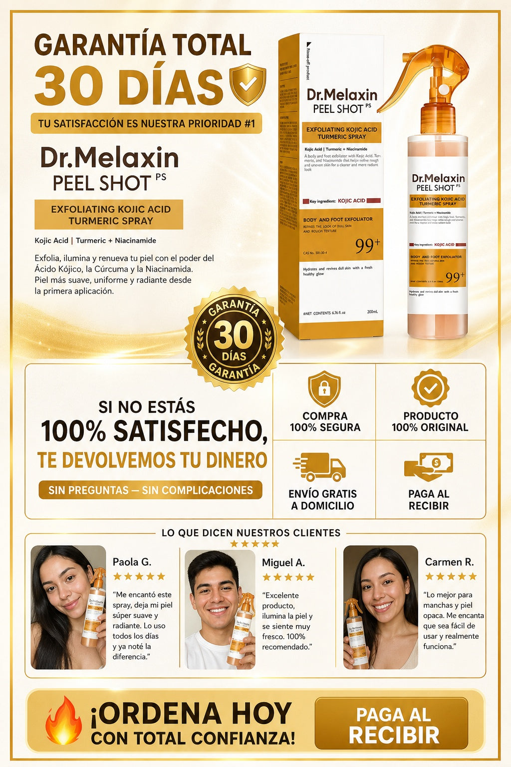 Spray Dr. Melaxin Exfoliante Curcuma - imagen 9