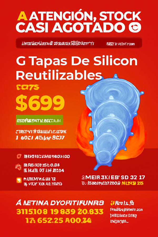 6 Tapas De Silicon Reutilizables - imagen 10