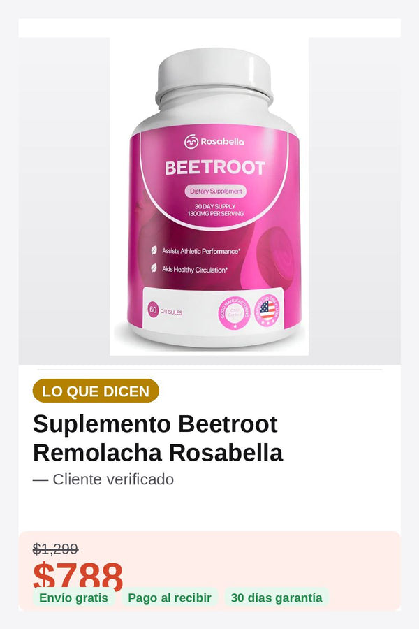 Suplemento Beetroot Remolacha Rosabella — oferta-cta