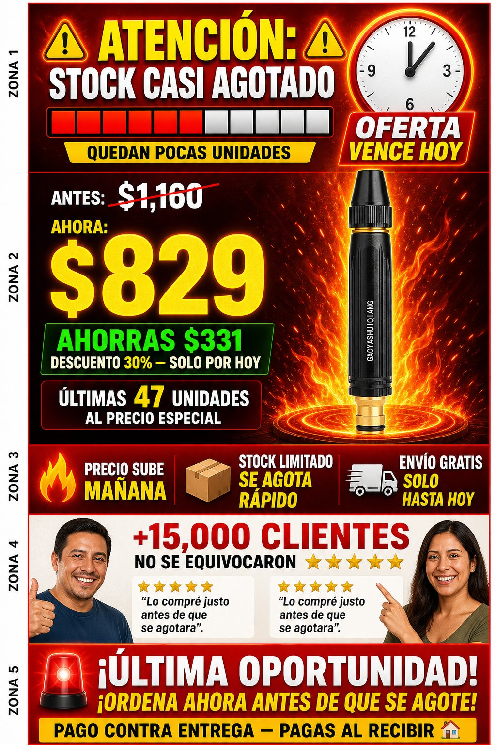 Conector E Pistola De Lavado De Alta Pre - imagen 10
