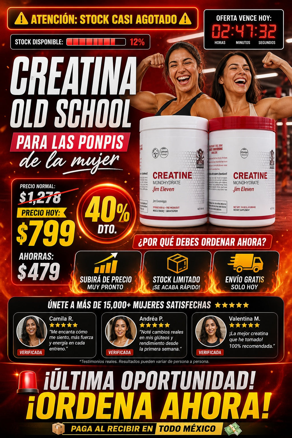 Creatina Old School para las ponpis de la mujer - imagen 10