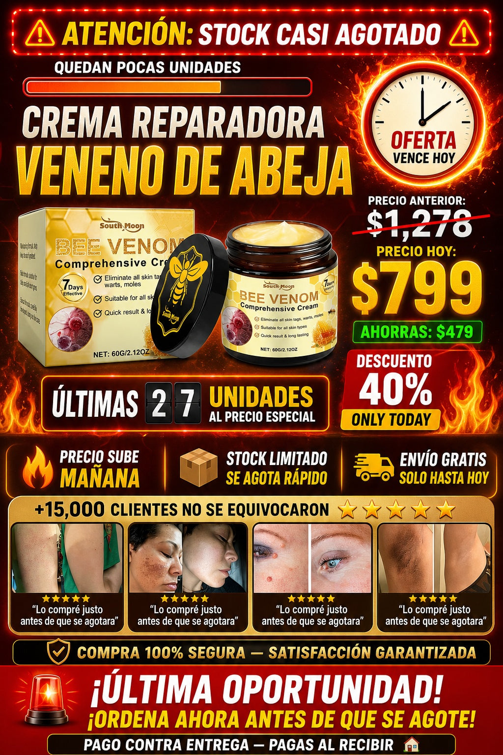 Crema Reparadora Veneno De Abeja - imagen 10