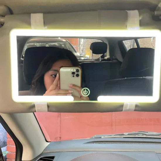 Espejo Maquillaje Con Luz Led Para Coche
