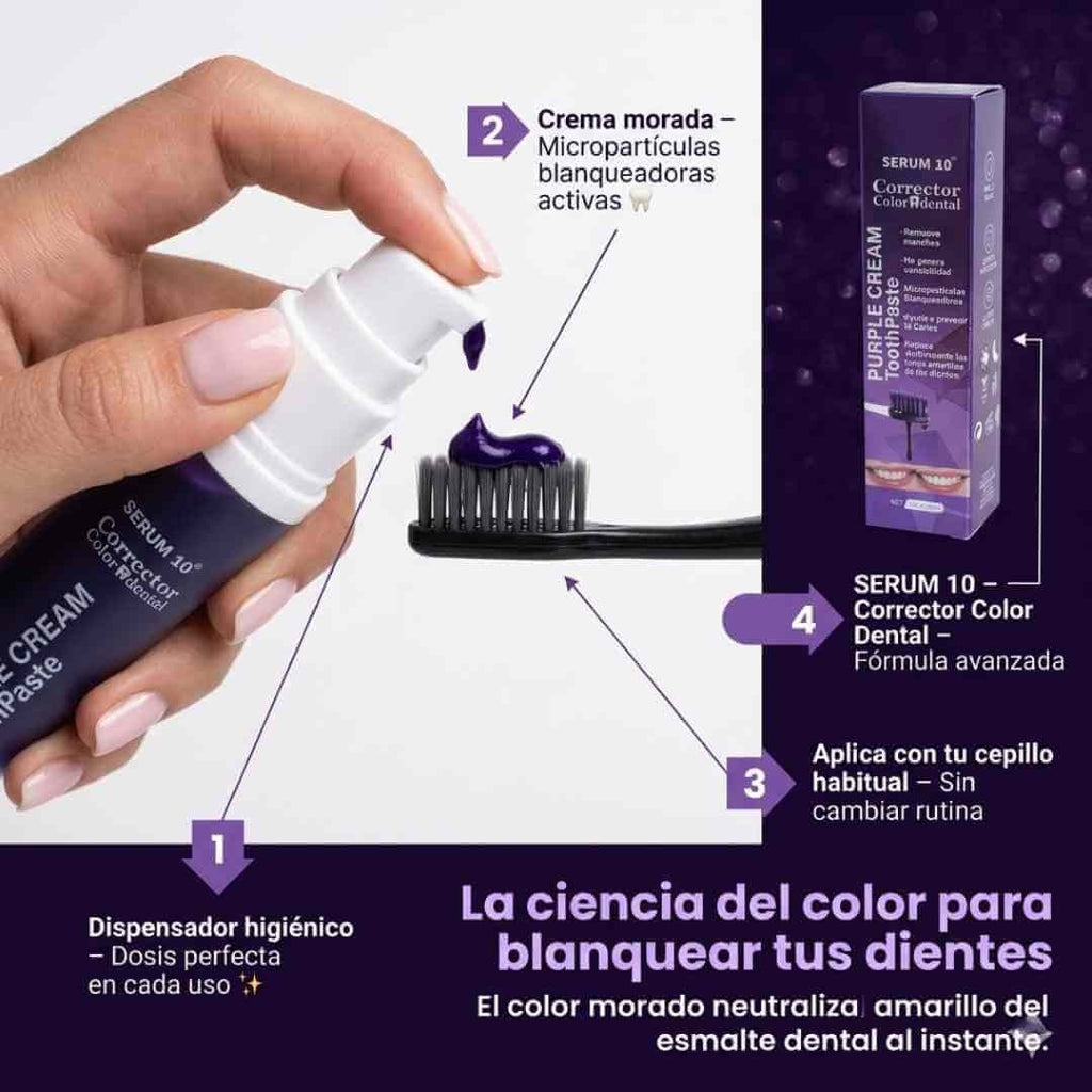 Blanqueador Dental Pasta Morada