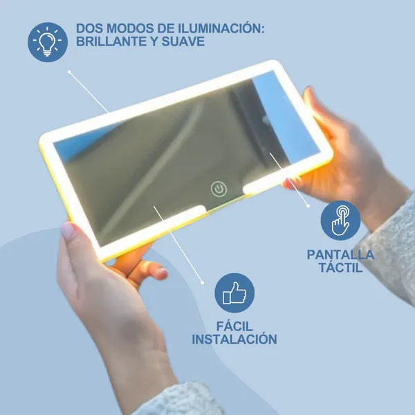 Espejo Maquillaje Con Luz Led Para Coche